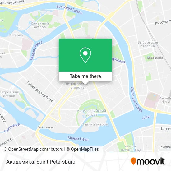 Академика map