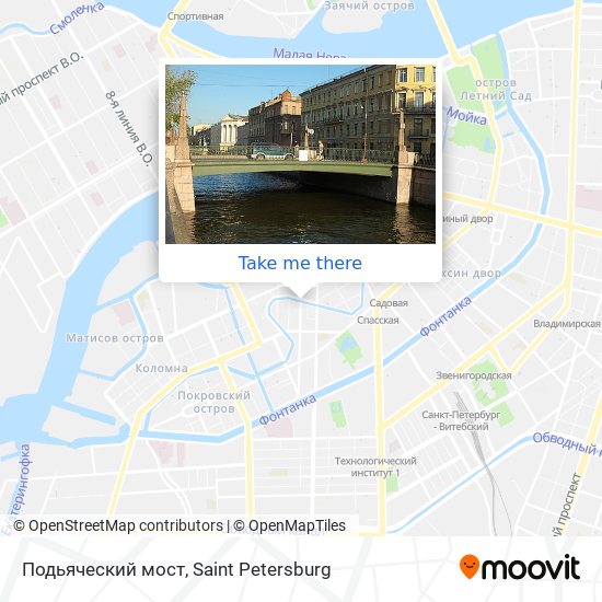 Подьяческий мост map