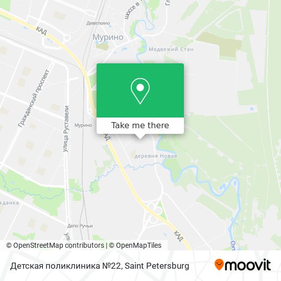 Детская поликлиника №22 map