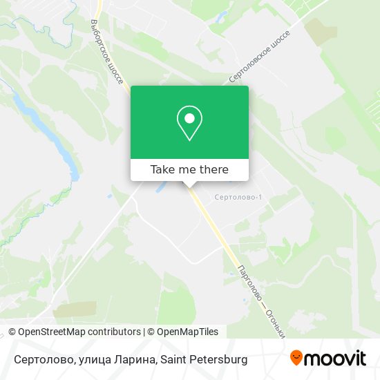 Сертолово, улица Ларина map