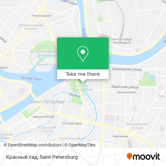 Красный сад map