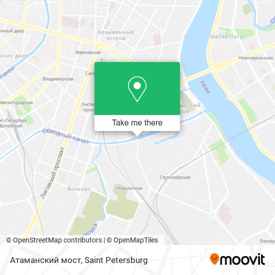 Атаманский мост map