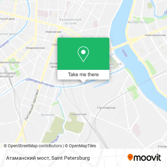 Атаманский мост map