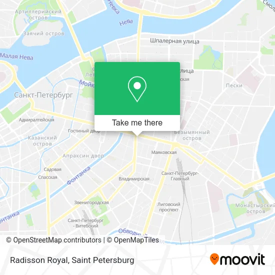 Radisson Royal map