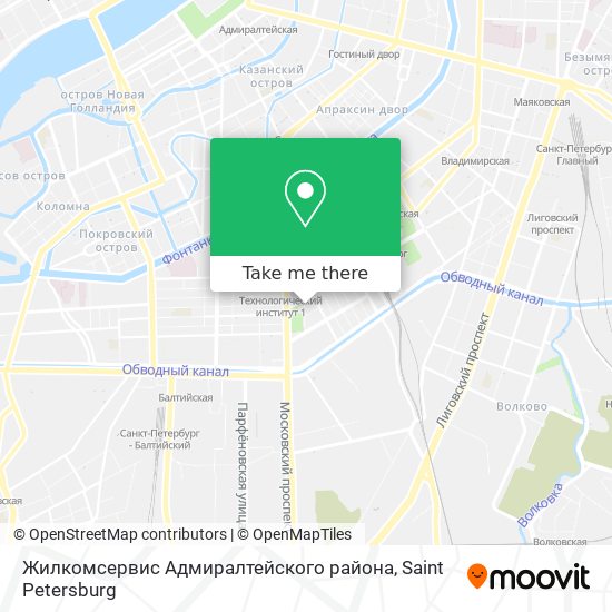 Жилкомсервис Адмиралтейского района map