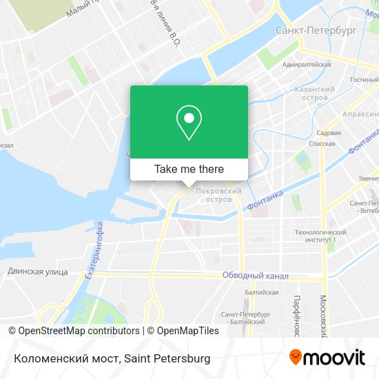 Коломенский мост map