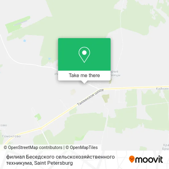 филиал Беседского сельскохозяйственного техникума map
