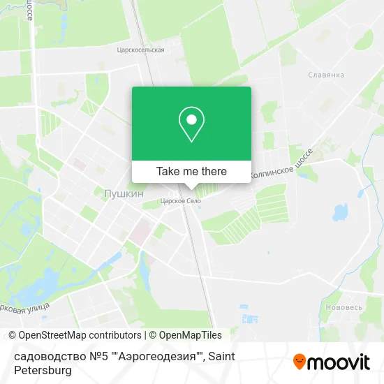 садоводство №5 ""Аэрогеодезия"" map