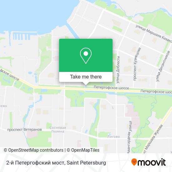 2-й Петергофский мост map