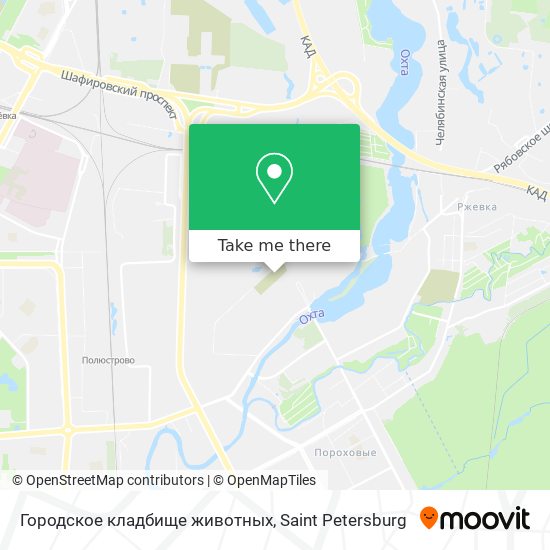 Городское кладбище животных map