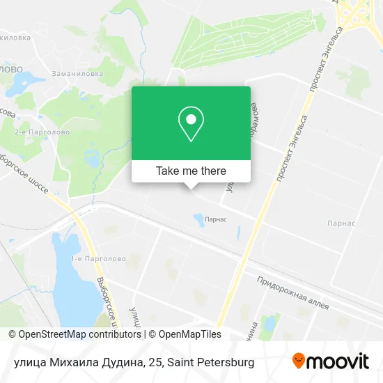 улица Михаила Дудина, 25 map