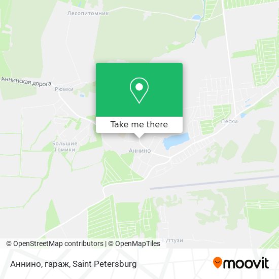 Аннино, гараж map
