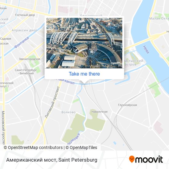 Американский мост map