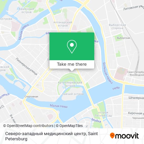 Северо-западный медицинский центр map