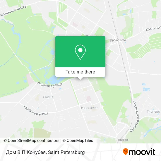 Дом В.П.Кочубея map