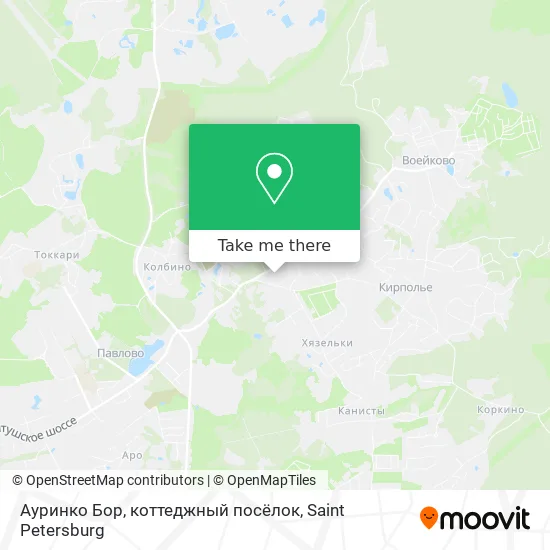 Ауринко Бор, коттеджный посёлок map