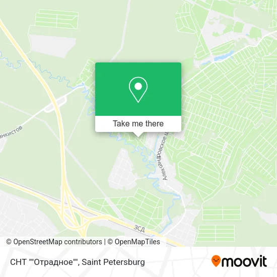 СНТ ""Отрадное"" map