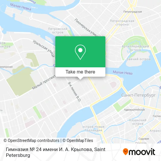 Гимназия № 24 имени И. А. Крылова map