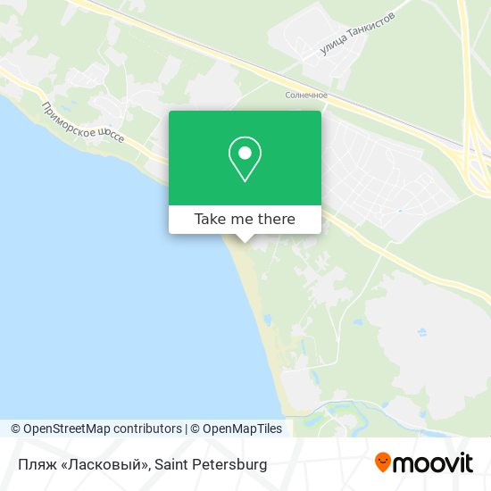 Пляж «Ласковый» map