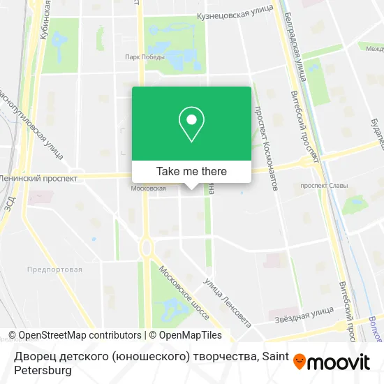 Дворец детского (юношеского) творчества map