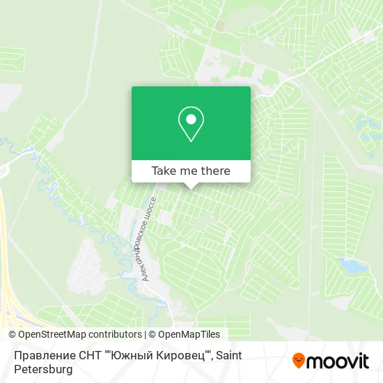 Правление СНТ ""Южный Кировец"" map