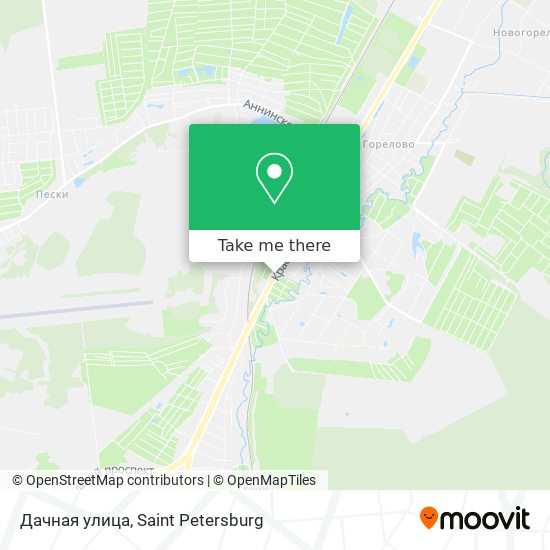 Дачная улица map