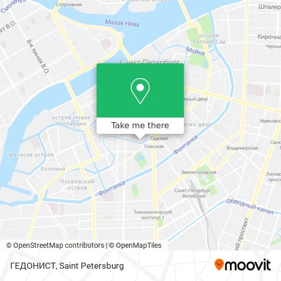 ГЕДОНИСТ map