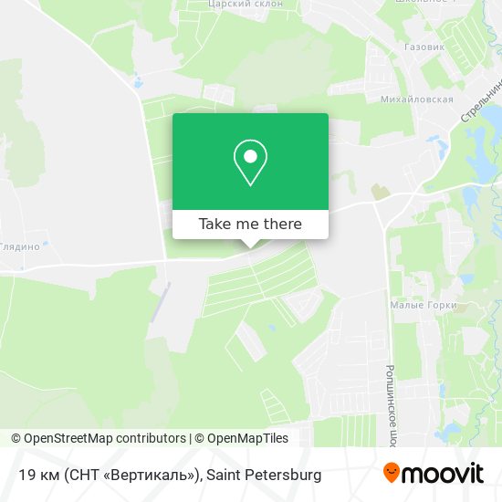 19 км (СНТ «Вертикаль») map