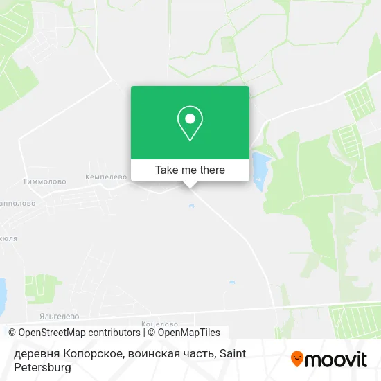 деревня Копорское, воинская часть map