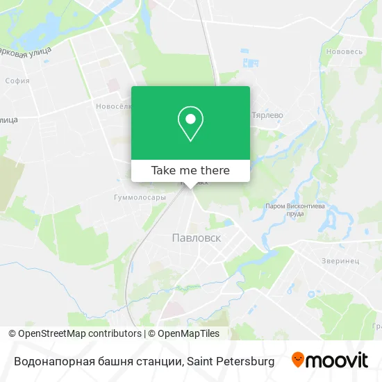 Водонапорная башня станции map