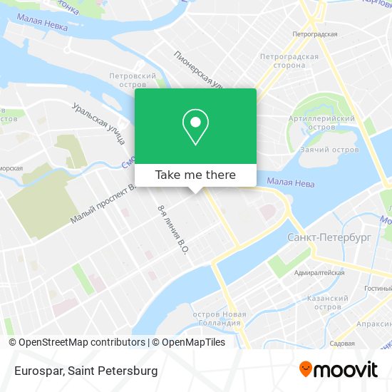 Eurospar map