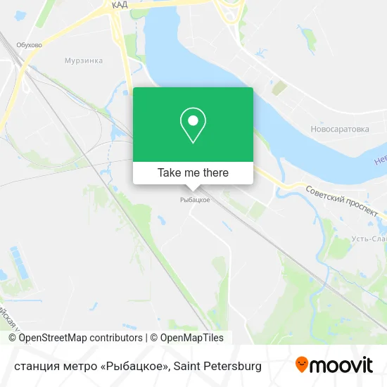 станция метро «Рыбацкое» map