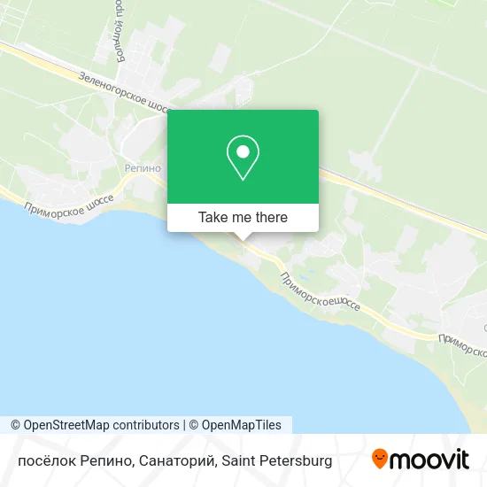 посёлок Репино, Санаторий map