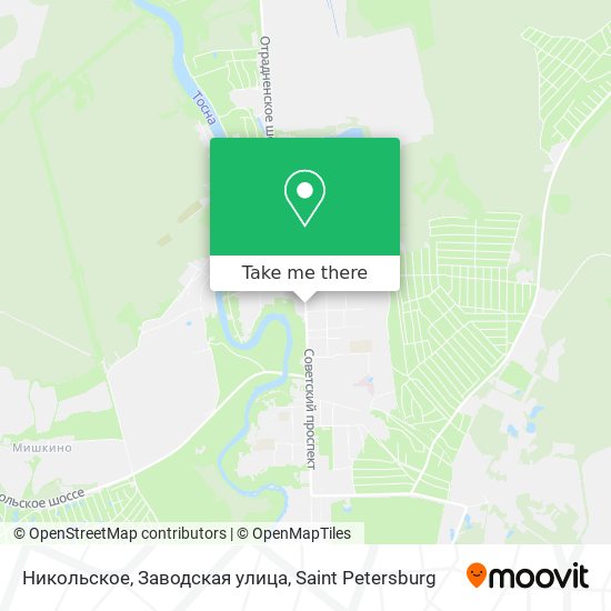 Никольское, Заводская улица map