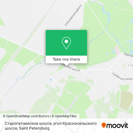 Старогатчинское шоссе, угол Красносельского шоссе map