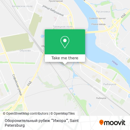 Оборонительный рубеж ""Ижора"" map
