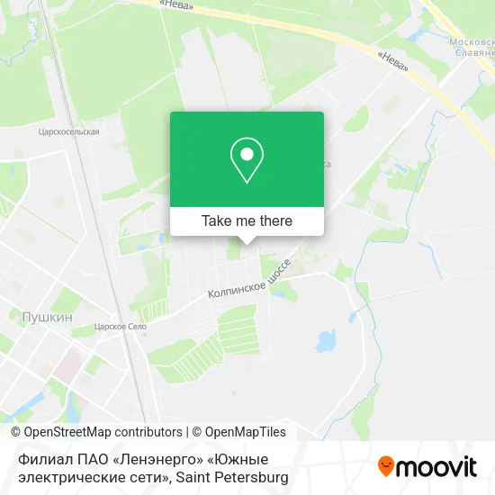 Филиал ПАО «Ленэнерго» «Южные электрические сети» map
