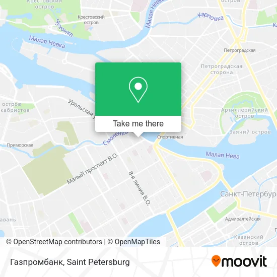 Газпромбанк map