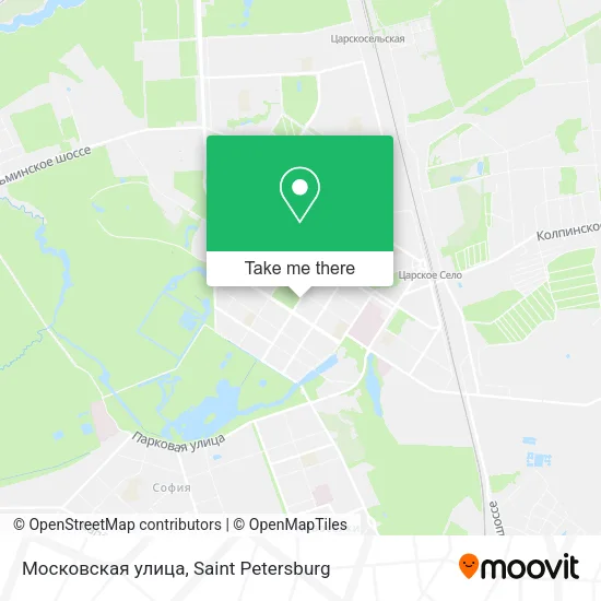 Московская улица map