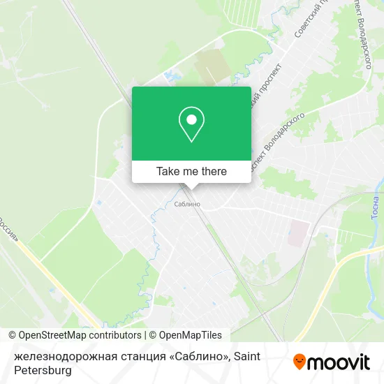 железнодорожная станция «Саблино» map