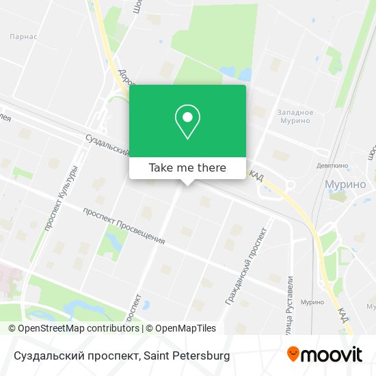 Суздальский проспект map