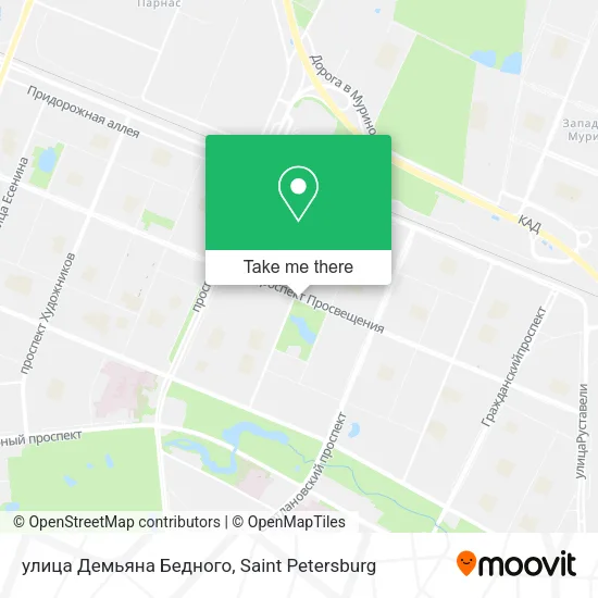 улица Демьяна Бедного map