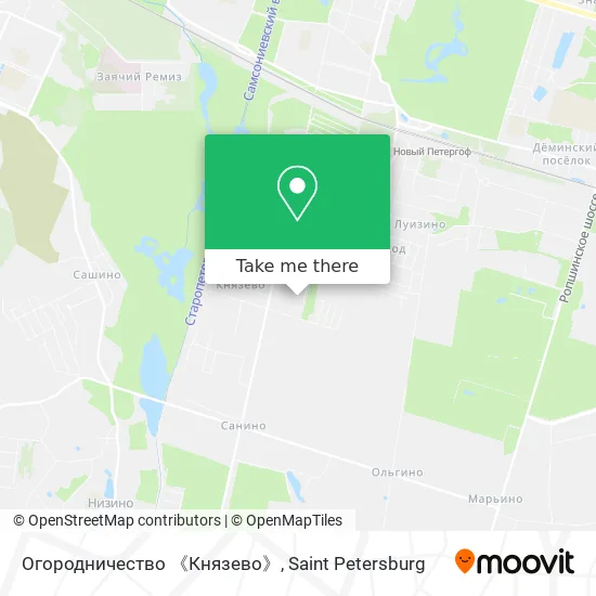 Огородничество 《Князево》 map