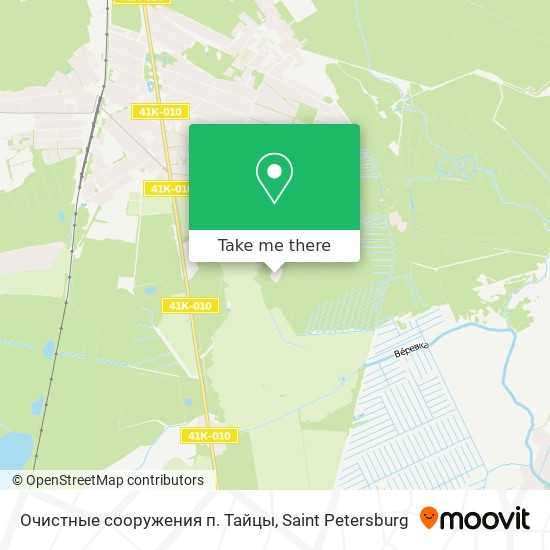 Очистные сооружения п. Тайцы map