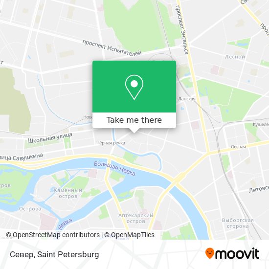 Север map