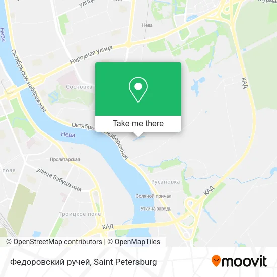 Федоровский ручей map