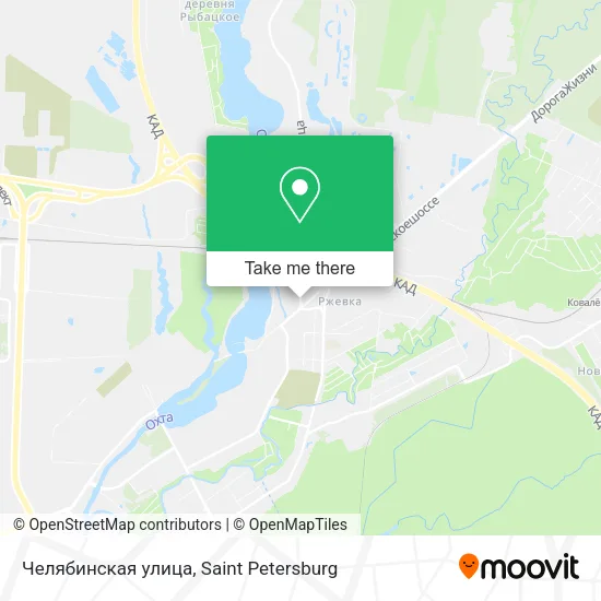 Челябинская улица map