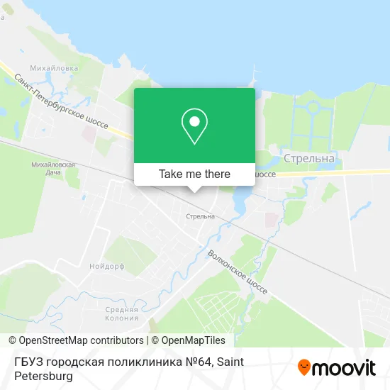 ГБУЗ городская поликлиника №64 map