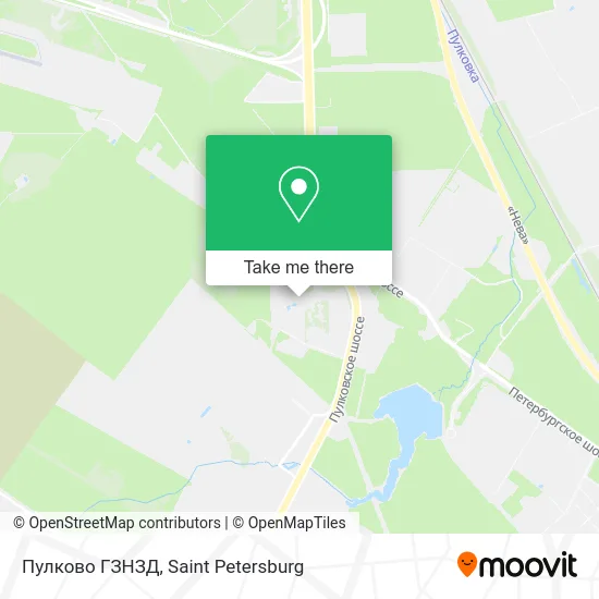 Пулково ГЗНЗД map