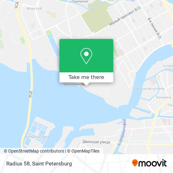 Radius 58 map